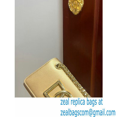 Dolce  &  Gabbana Calfskin 3.5 Chain phone bag Gold